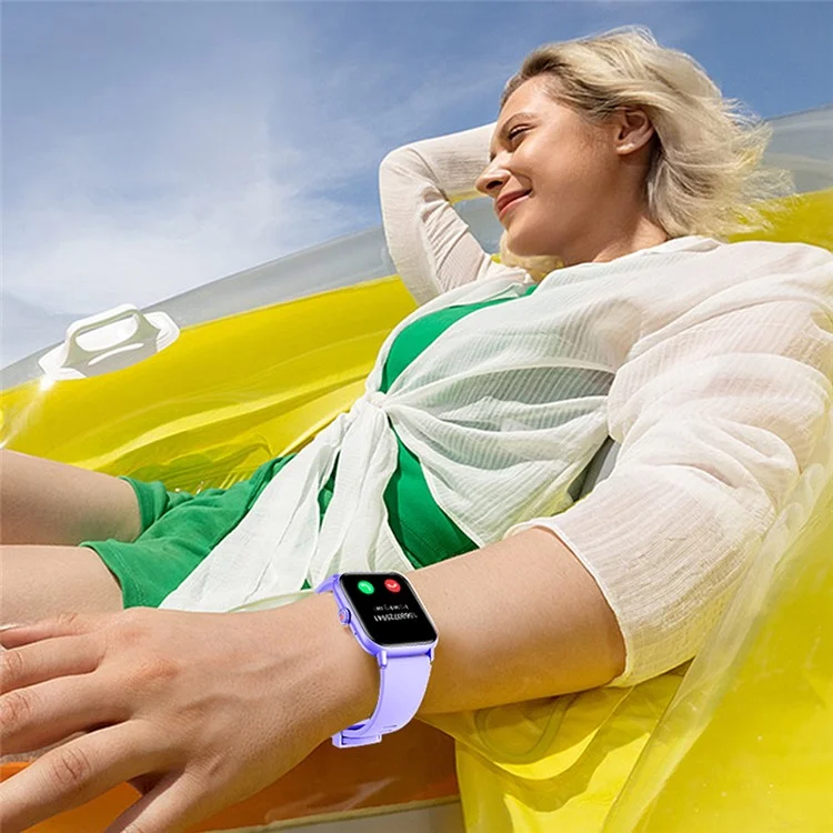 MX13 1.83-inch Women Bluetooth-compatible Calling Smart Watch Heart Rate Sleep Monitoring Fitness Tracker Smart Bracelet - Purple