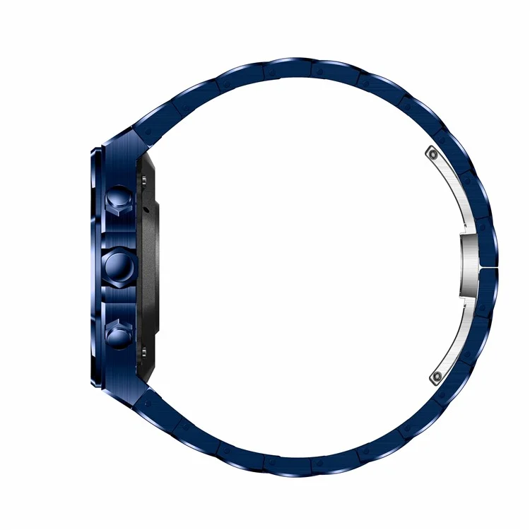 AK68 Steel Strap Smart Watch 1.43-inch AMOLED Screen Health Monitoring Bluetooth-compatible Calling Sports Watch - Blue