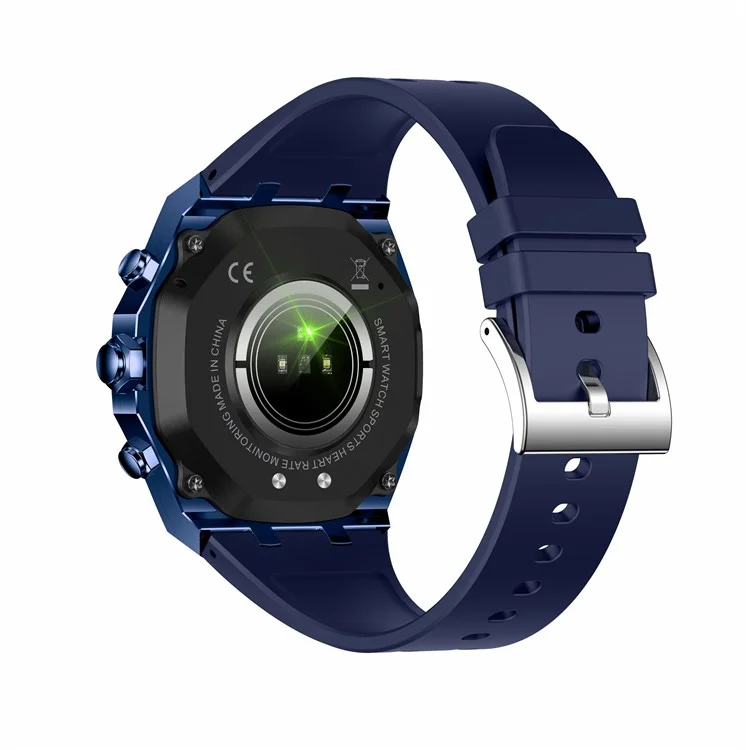 AK68 Silicone Strap 1.43-inch AMOLED Screen Smart Watch Bluetooth-compatible Call Health Monitoring Sports Watch - Blue