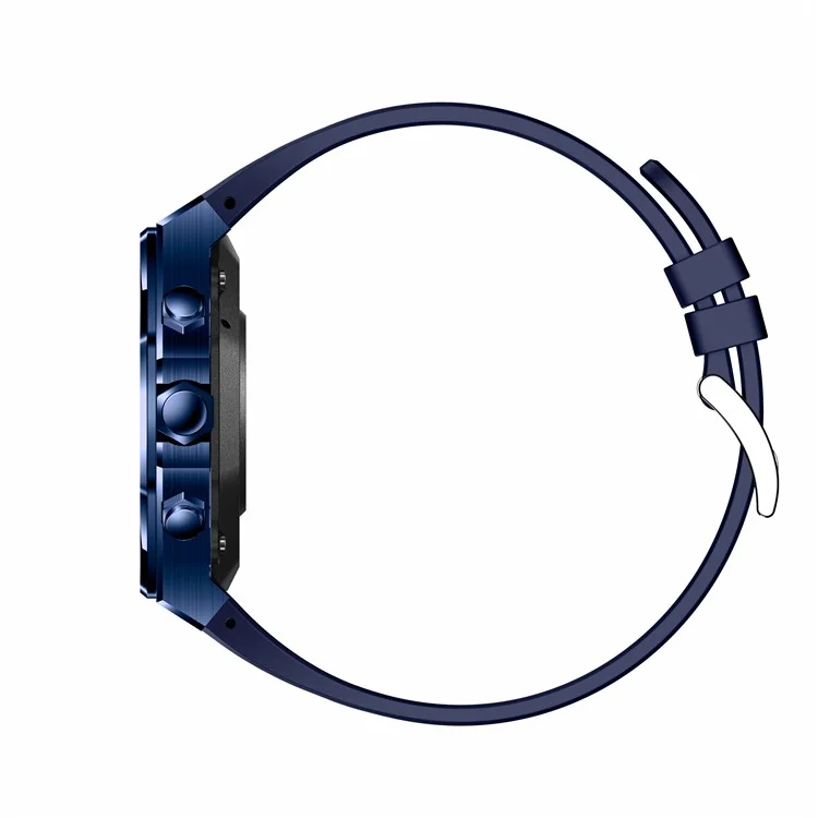 AK68 Silicone Strap 1.43-inch AMOLED Screen Smart Watch Bluetooth-compatible Call Health Monitoring Sports Watch - Blue