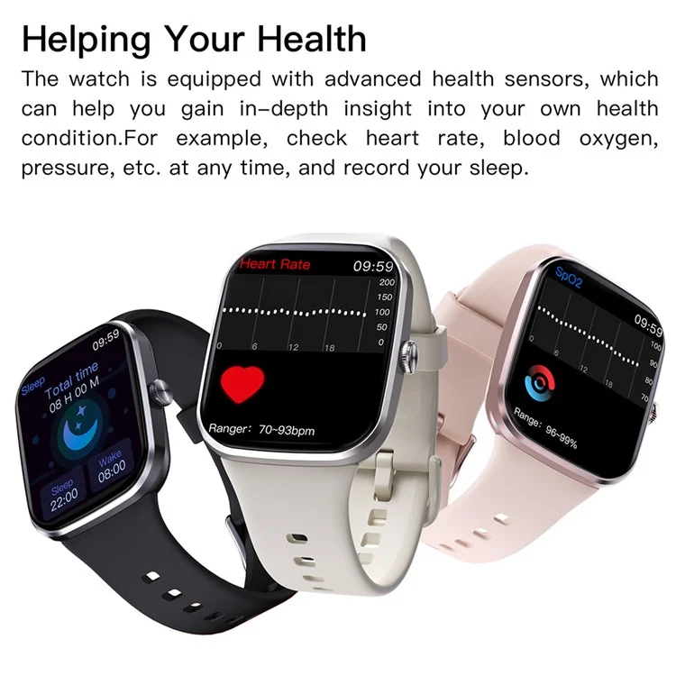 Q29 Orologio Smart Bluetooth Donna Fitness Tracker Monitor Frequenza Cardiaca Monitoraggio del Sonno - Rosa