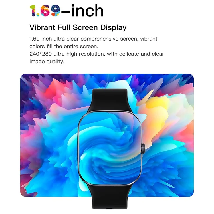 Q29 Bluetooth-compatible Smart Watch Women Fitness Tracker Heart Rate Monitor Sleep Tracker - Sapphire