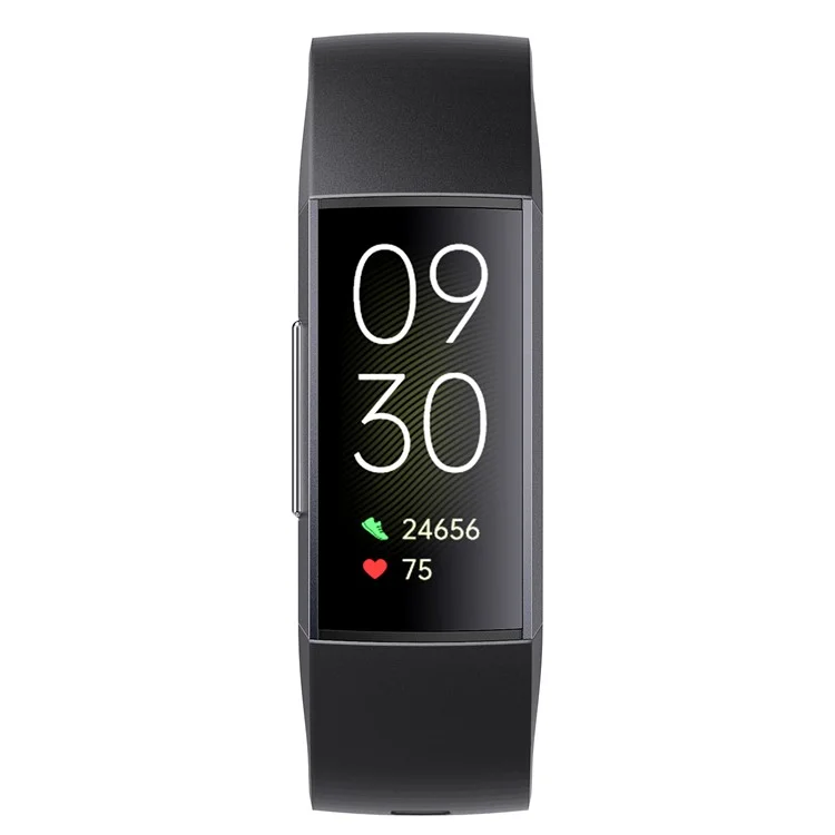 C67 AMOLED Screen Watch Sleep Monitor Wrist Bracelet Waterproof Smart Band (Button Control) - Black