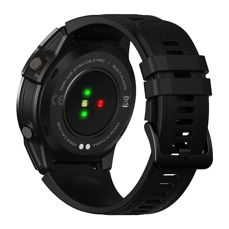 Zeblaze Stratos 3 Pro 1,43-дюймовый Bluetooth Call Monitor Monitor GPS Sports Smart Watch - Черный