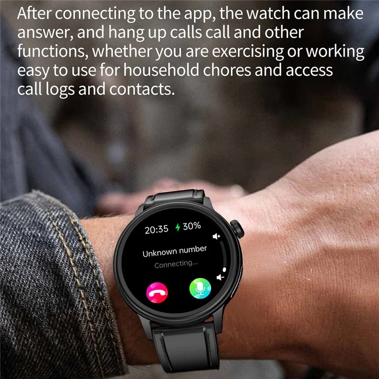 ET470 1.39’’ AMOLED Waterproof Smart Watch with Blood Oxygen / Sleep / Heart Rate Monitor - Blue
