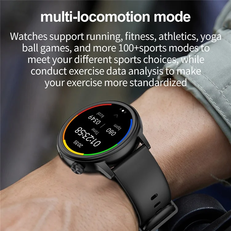 ET470 1.39’’ AMOLED Waterproof Smart Watch with Blood Oxygen / Sleep / Heart Rate Monitor - Blue