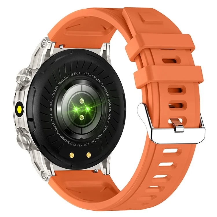 KC80 1.43" Waterproof Smart Watch Call Altitude Air Pressure Compass Heart Rate Sports Tracker - Orange