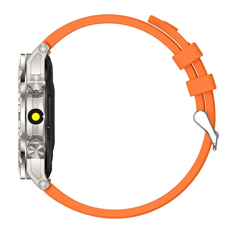 KC80 1.43" Waterproof Smart Watch Call Altitude Air Pressure Compass Heart Rate Sports Tracker - Orange