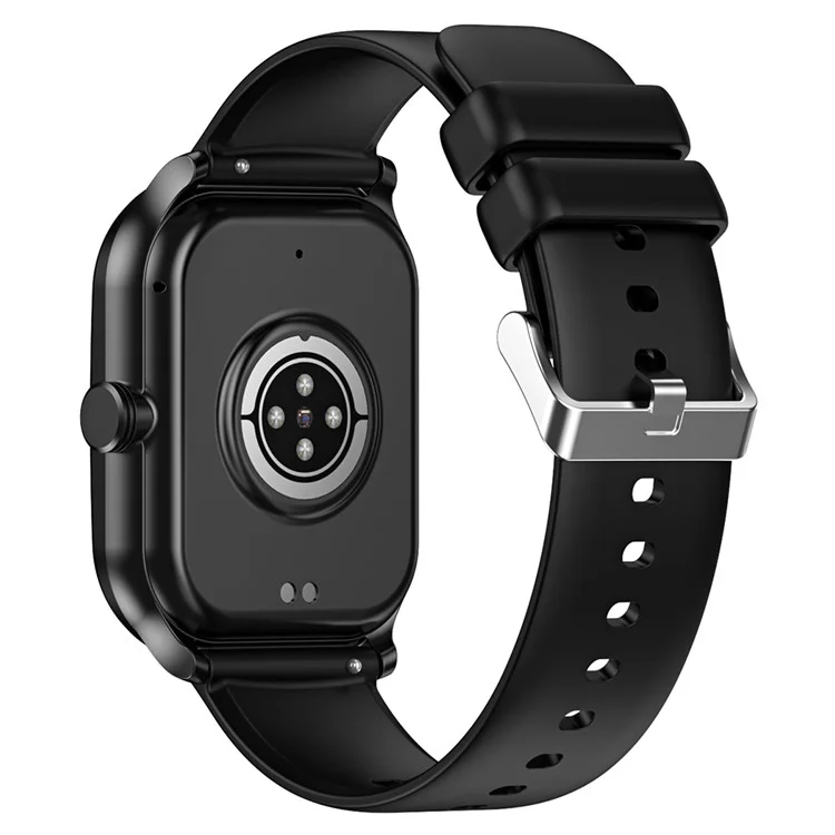 Reloj inteligente de pantalla cuadrada de 2.1 pulgadas CY900 con monitor de salud Bluetooth, llamadas, fitness (aplicación: CO FIT) - Negro
