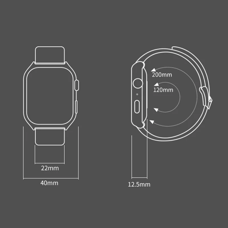 GTS7 PRO 2.0-inch Multiple Sports Modes Bluetooth-compatible Call Health Monitor Smart Watch - Pink