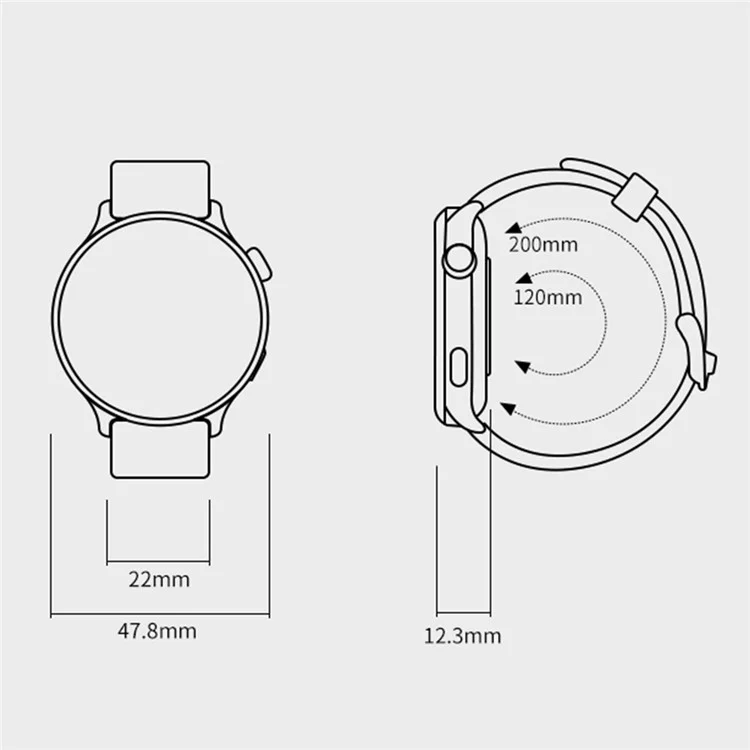 GTR2 1.46-inch Bluetooth-compatible Calling Sport Watch Multi-sport Mode Smart Watch Heart Rate Sleep Monitoring - Black
