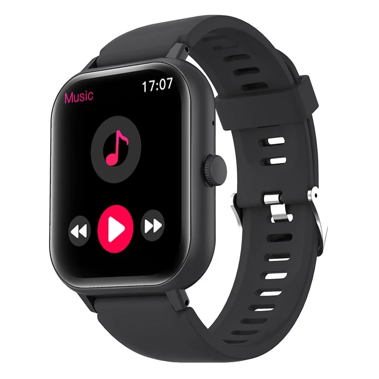TB62D 1,83-Zoll-Bildschirm-Uhr Schlafmonitor Armband Wasserdicht Smart Band - Schwarz