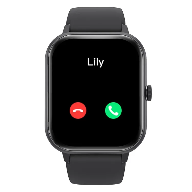 TB62D 1,83-Zoll-Bildschirm-Uhr Schlafmonitor Armband Wasserdicht Smart Band - Schwarz