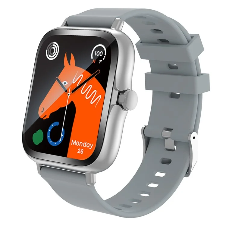 Y13(TB40D) Bluetooth-compatible Call Sport Watch 1.83-inch Smart Watch Heart Rate Sleep Monitoring - Grey  /  Silver