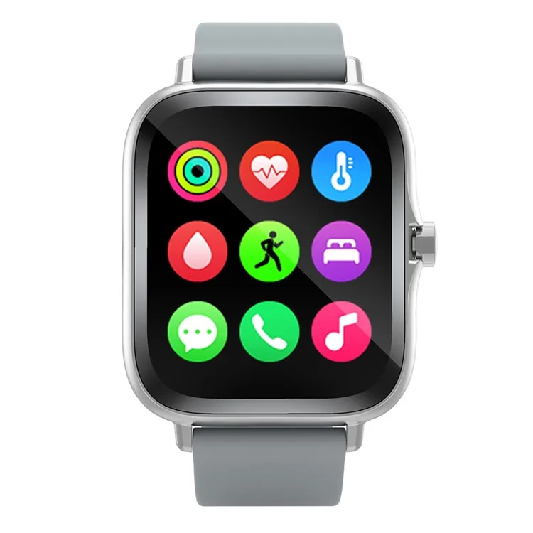 Y13(TB40D) Bluetooth-compatible Call Sport Watch 1.83-inch Smart Watch Heart Rate Sleep Monitoring - Grey  /  Silver