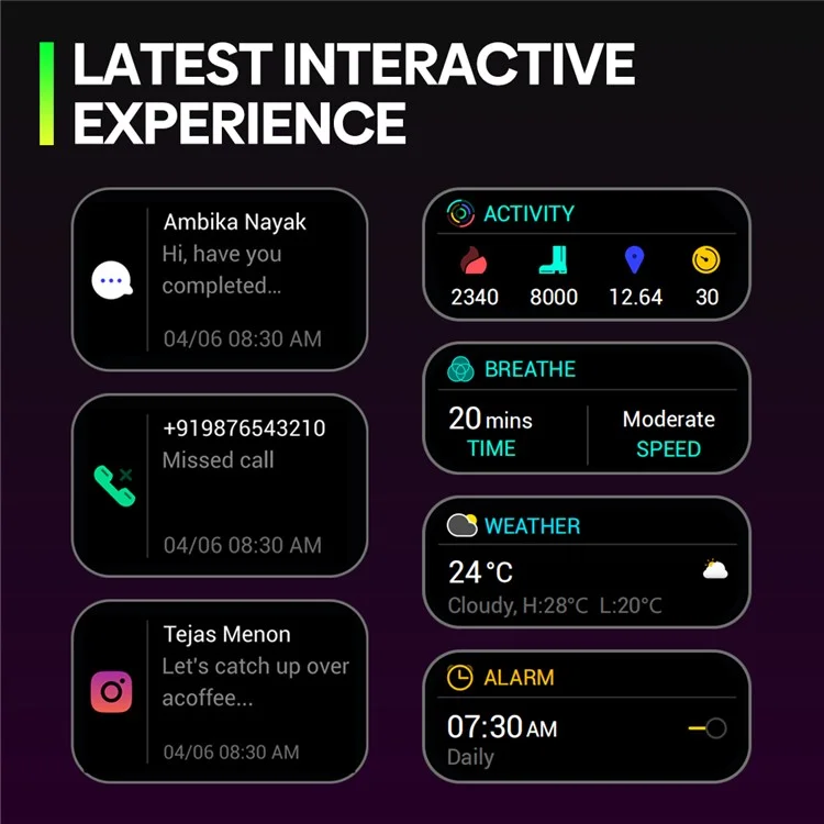 Zeblaze Beyond 3 Pro 2,15 Pouces à Écran Carré AMOLED Bluetooth Call Health Monitor Smart Watch - Noir