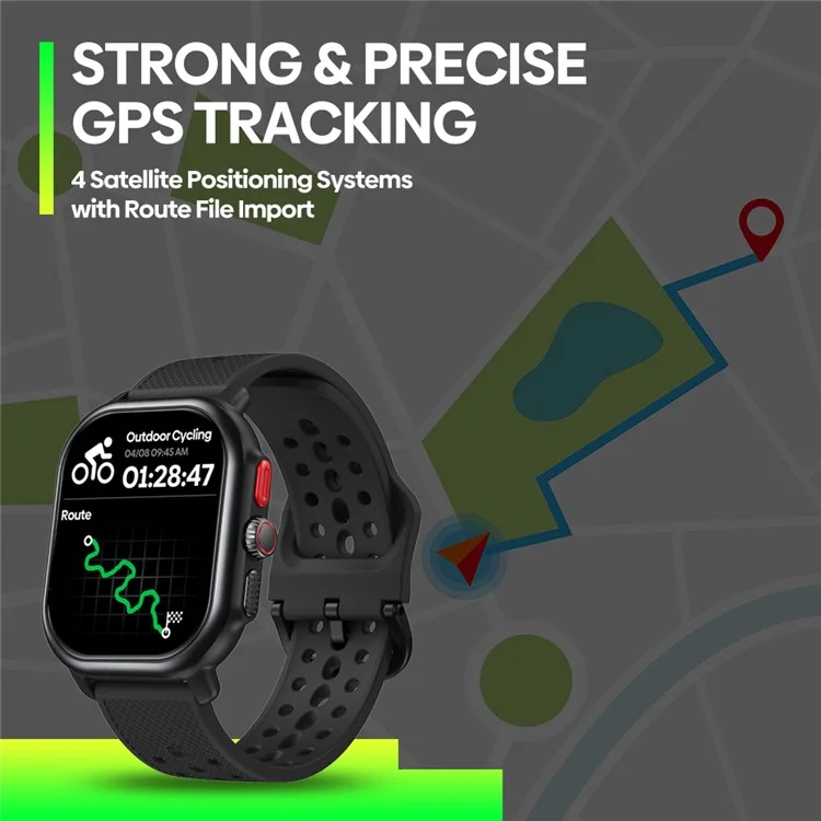 Zeblaze Beyond 3 Pro 2,15 Pouces à Écran Carré AMOLED Bluetooth Call Health Monitor Smart Watch - Noir