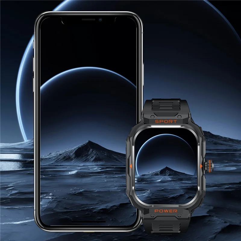 GT55 2-in-1 Bluetooth-compatible TWS Earphone Smart Watch Health Monitoring Bluetooth-compatible Calling Sports Watch - Silver