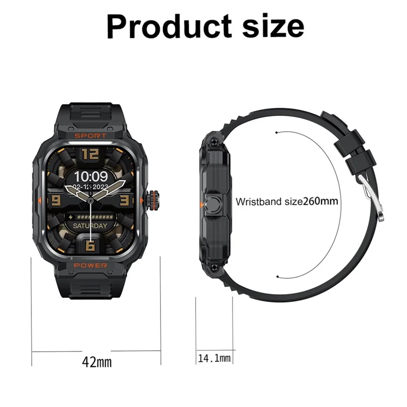 GT55 2-in-1 Bluetooth-compatible TWS Earphone Smart Watch Health Monitoring Bluetooth-compatible Calling Sports Watch - Silver