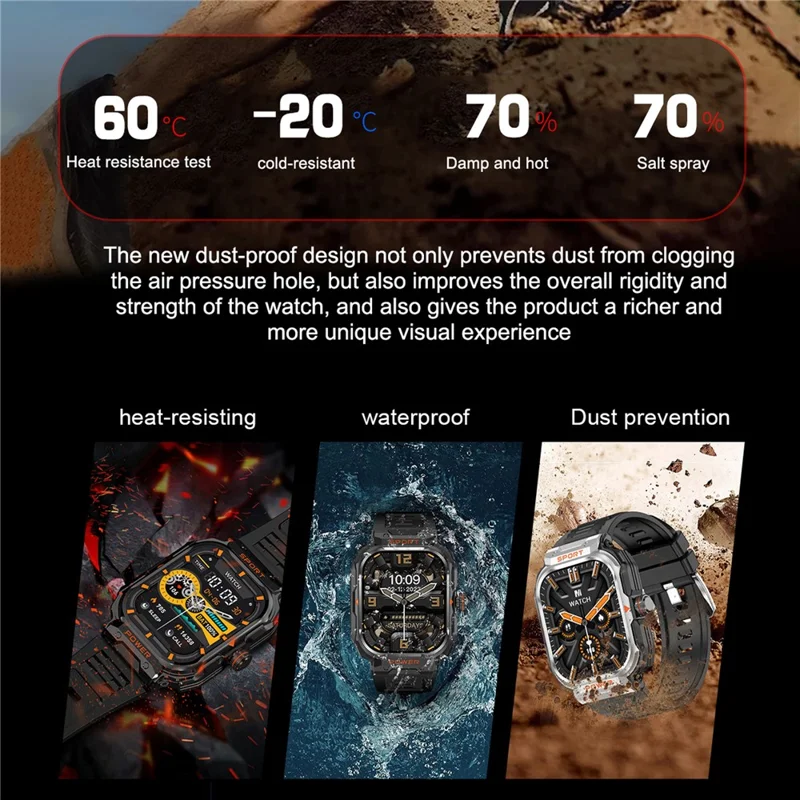 GT55 2-in-1 Bluetooth-compatible TWS Earphone Smart Watch Health Monitoring Bluetooth-compatible Calling Sports Watch - Silver