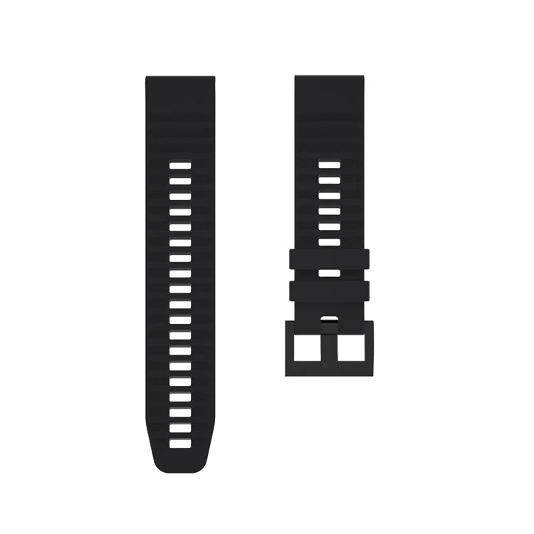 Для Garmin Fenix 7/6 Sapphire GPS/6 Pro GPS/6 GPS/5 Plus/5 Silicone Smart Watch Band Adjustable Wrist Strap - Чёрный
