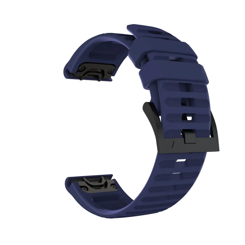 For Garmin Fenix 7/6 Sapphire GPS/6 Pro GPS/6 GPS/5 Plus/5 Silicone Smart Watch Band Adjustable Wrist Strap - Dark Blue