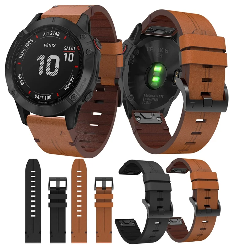 Wholesale Customize For Garmin Fenix 6 / Amazfit Falcon Leather Smart