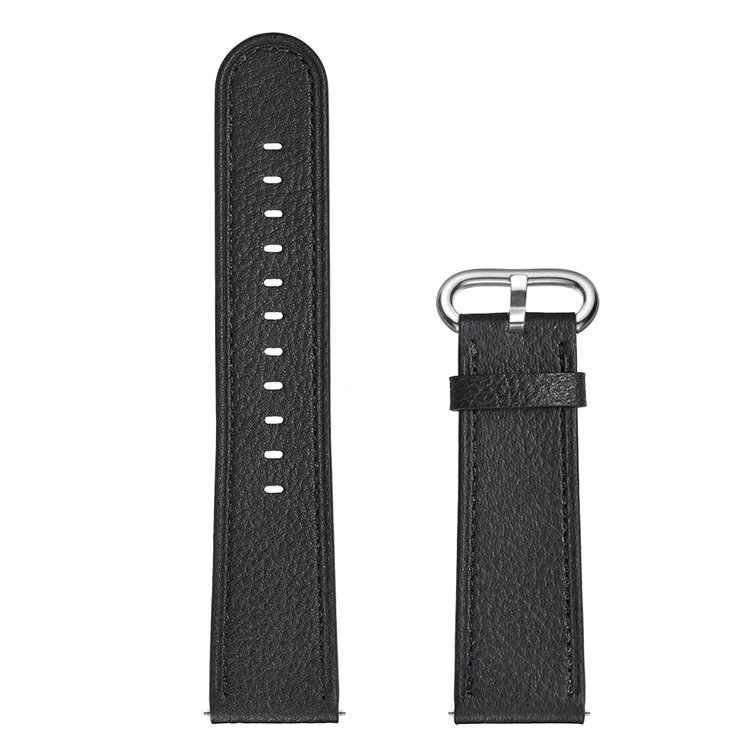 22mm Top Remplacement De La Bracelet De Montre Intelligente En Cuir Véritable Pour Huawei Watch GT1 / 2 / Regarder La Magie - Noir