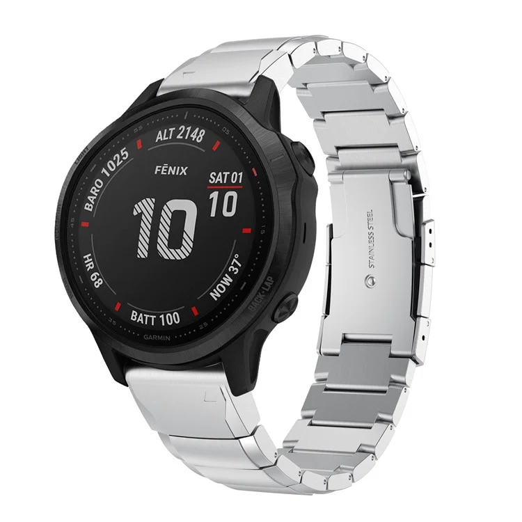 Cinturino da Orologio in Acciaio Inossidabile Per Garmin Fenix ​​6s - D'argento