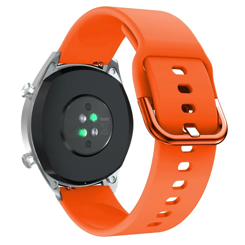 22mm Soft Silicone Smart Watch Band Adjutable Wrist Strap for Huawei Watch GT / Watch GT2 / Watch Active / Watch Buds - Orange
