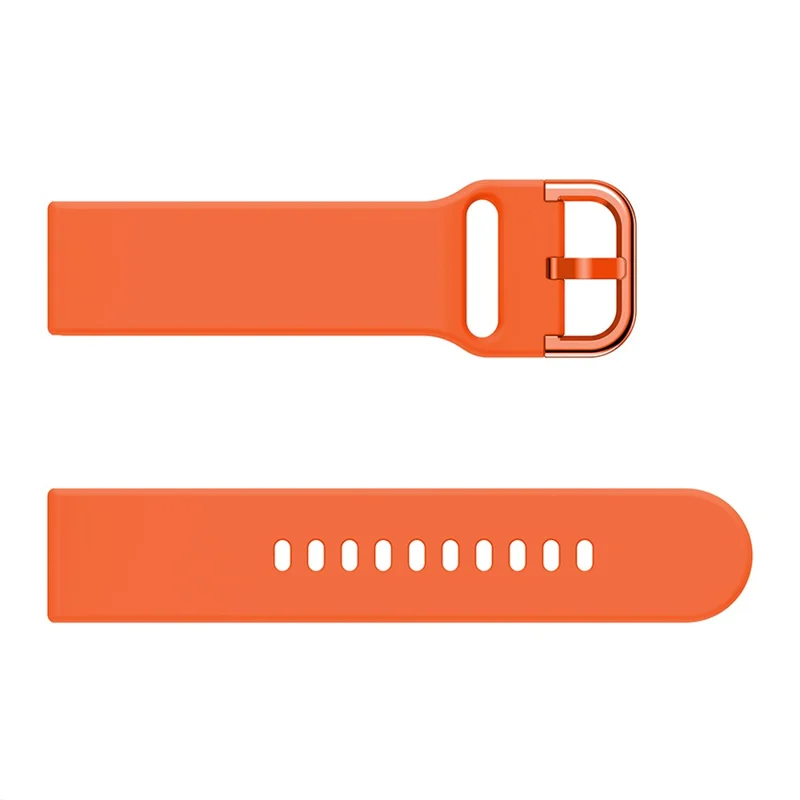 22mm Soft Silicone Smart Watch Band Adjutable Wrist Strap for Huawei Watch GT / Watch GT2 / Watch Active / Watch Buds - Orange