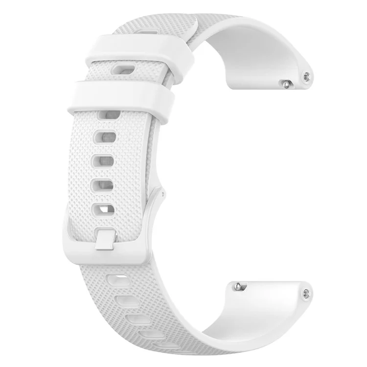 Силиконовый ремешок для часов 18 мм с сеткой 18 мм для Garmin vivomove 3S/vivoactive 4S/Forerunner 255S - белый