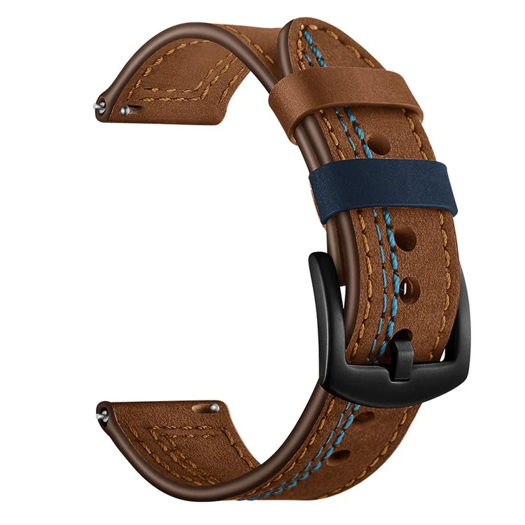 22 мм натуральная кожа с покрытием Smart Watch для Huami Watch Moto 360 / Samsung Gear S3 Frontier / S3 Classic - коричневый