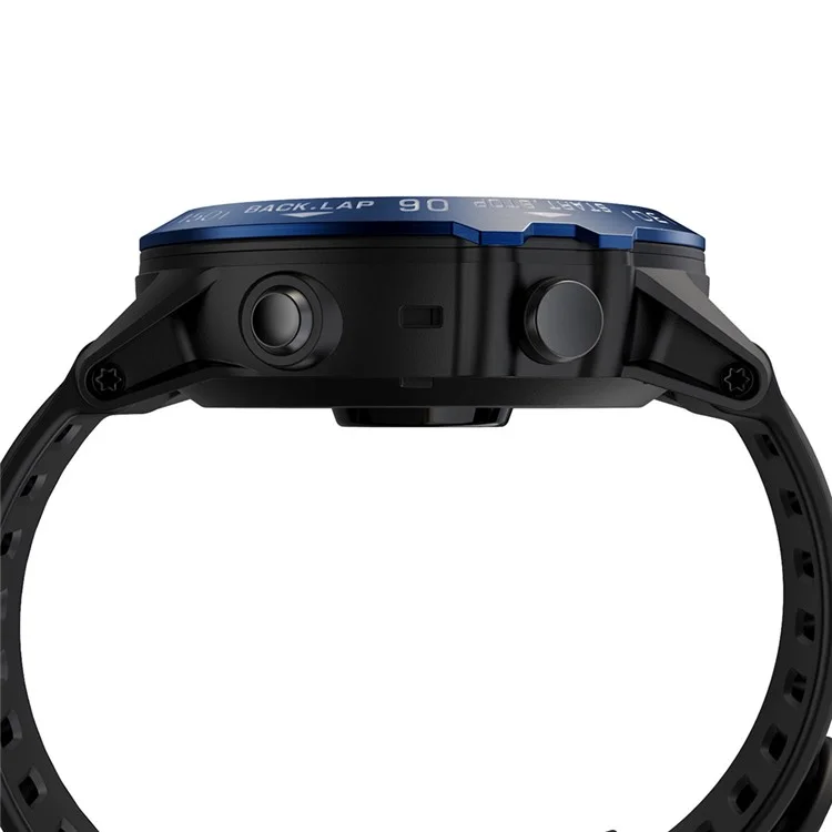 Mira la Cubierta Adhesiva de Acero Inoxidable de Anillo de Bisel (tipo b) Para Garmin Fenix ​​3/fenix ​​3 HR - Fondo Azul / Personajes Blancos