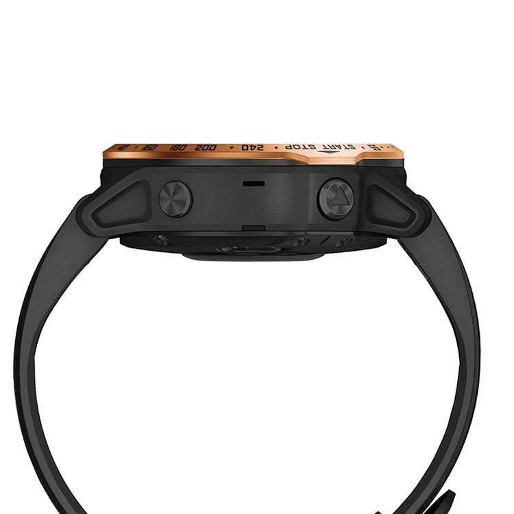 Numbers Pattern Stainless Steel Watch Bezel (Type A) for Garmin Fenix 6S/6s Pro/6s Sapphire - Rose Gold/Black