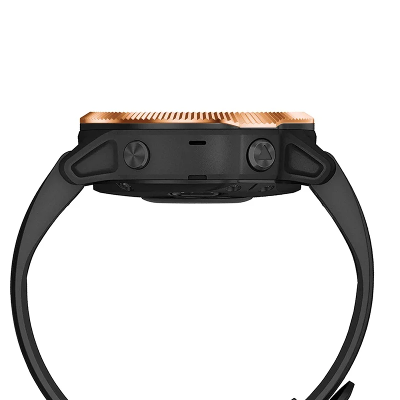 Konkav konvex yta av rostfritt stål, klockring (typ B) till Garmin Fenix 6S/6s Pro/6s Sapphire – Roséguld