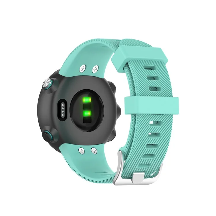 Bracelet de Montre en Silicone de Remplacement pour Garmin Swim 2 Watch / Garmin Forerunner45/45S - Cyan