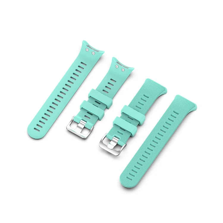 Bracelet de Montre en Silicone de Remplacement pour Garmin Swim 2 Watch / Garmin Forerunner45/45S - Cyan