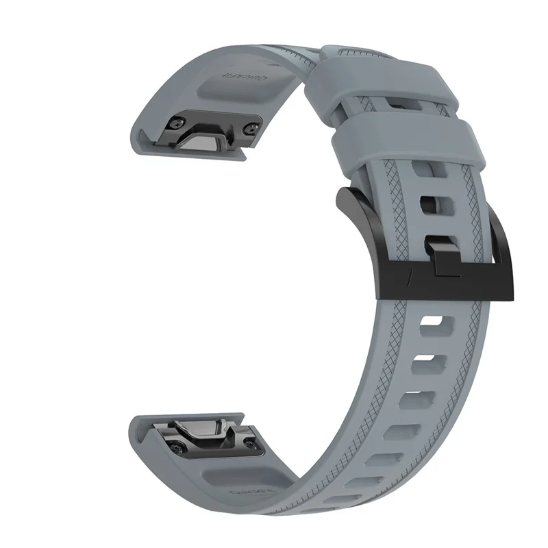 Silicone Smart Watch Strap Replacement for Garmin Fenix 7S/6S Pro/6S/6X/6/5S Plus/5S/Instinct 2S - Grey