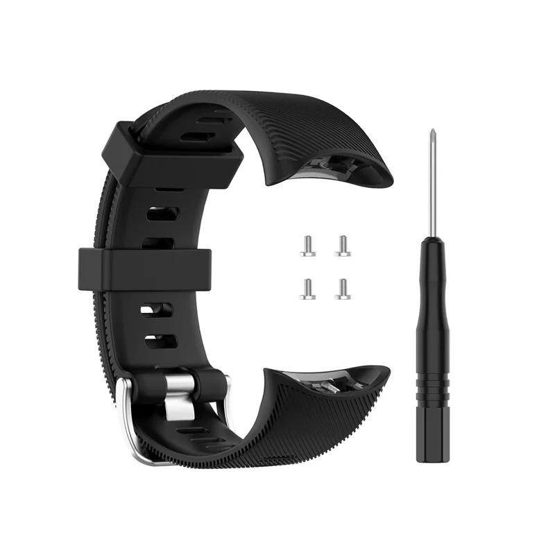 Silicone Strap Replacement Watchband for Garmin Forerunner 45/45S - Black