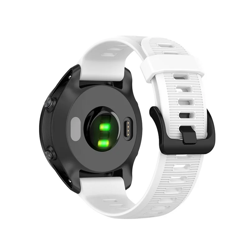 Vervangende siliconen polsband voor Garmin Forerunner 945 / Fenix 5 Plus / Approach S60 - Wit