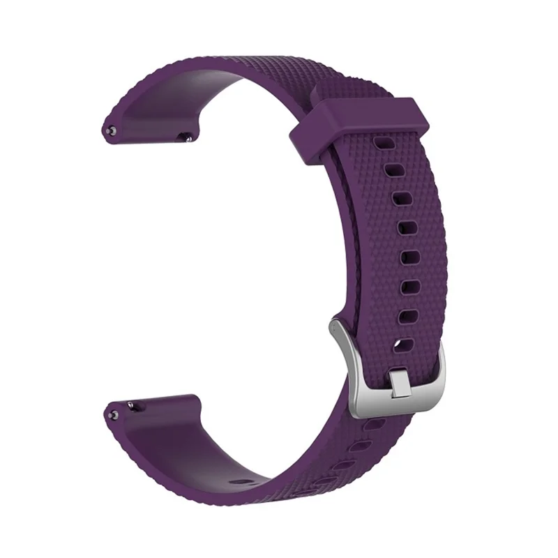 Soft Silicone Smart Watch Strap Replacement Strap 20mm for POLAR Ignite Smart Watch - Purple