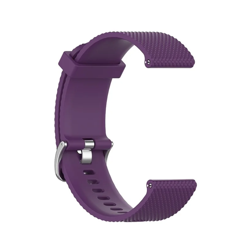 Soft Silicone Smart Watch Strap Replacement Strap 20mm for POLAR Ignite Smart Watch - Purple