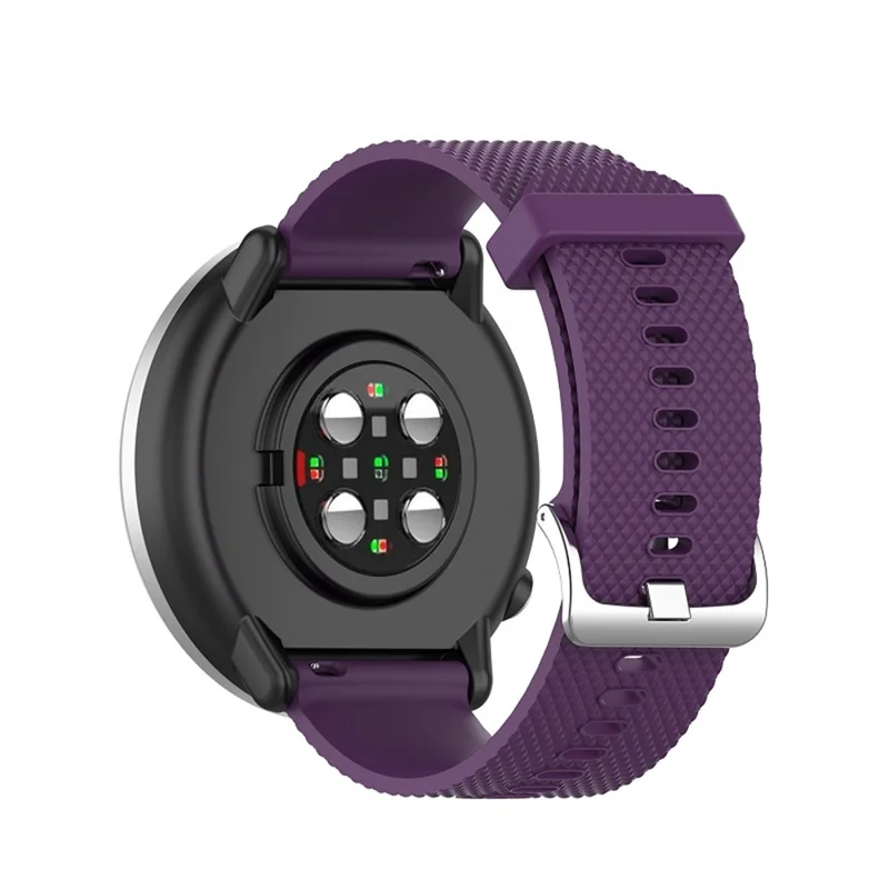 Soft Silicone Smart Watch Strap Replacement Strap 20mm for POLAR Ignite Smart Watch - Purple