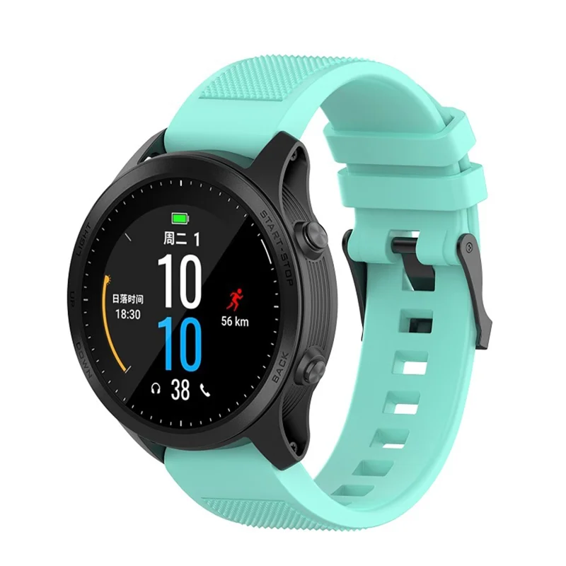 Silicone Watch Strap for Garmin Fenix 5/Fenix 5 Plus/Forerunner 935/Approach S60 with 2 Screwdrivers - Cyan
