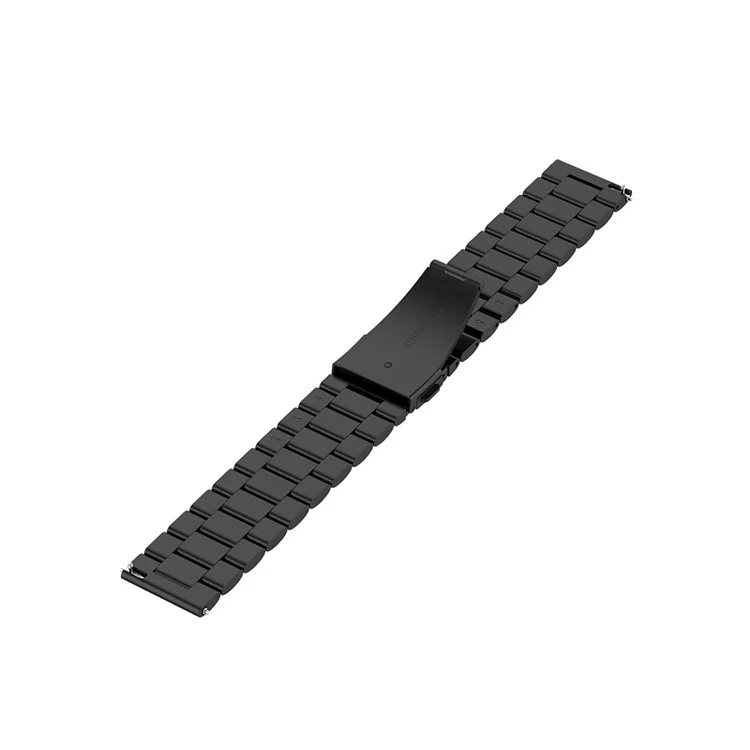 20mm Stainless Steel Watch Replacement Band for Huawei Watch GT 2 42mm/Nokia Withings Steel HR 40mm Version/Garmin Forerunner 245 Music/245/Garmin Venu/Polar Ignite 42mm Version - Black