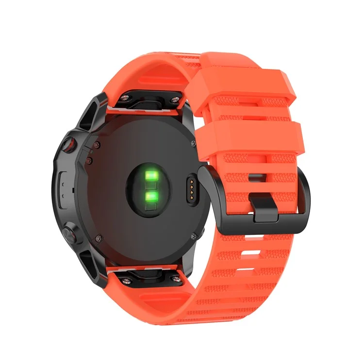 Gummi-Smart-Watch-Band-Ersatzarmband [26 mm Breite] für Garmin Fenix 7X/Fenix 6x/5x - Koralle