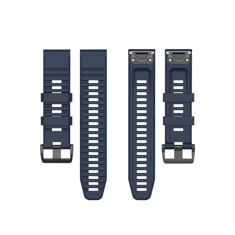 Rubber Smart Watch Replacement Band [22mm Width] for Garmin Fenix 6/5 - Dark Blue
