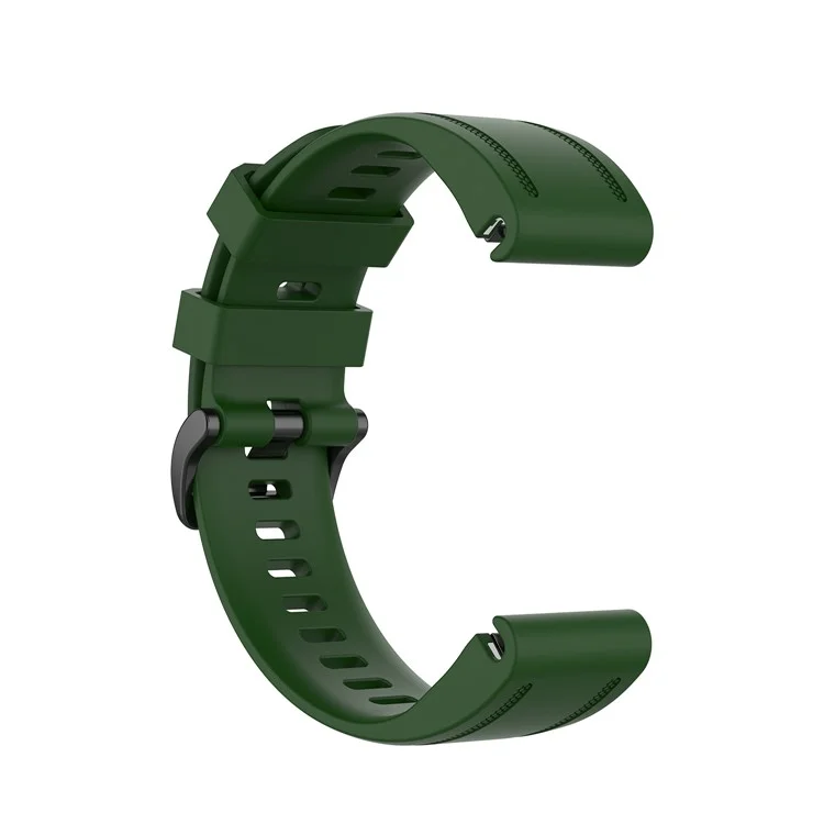 Banda De Reemplazo De Reloj Inteligente De Goma [20 Mm De Ancho] Para Garmin Fenix ​​7S / FENIX 6S / 5S - Ejercito Verde