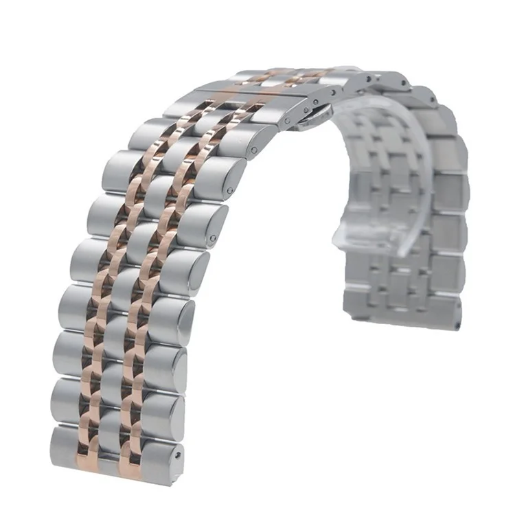 22mm Stainless Steel Watch Strap for Huawei Watch GT2e/GT2 46mm - Rose Gold